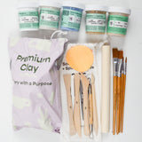 Pottery with a Purpose Clay Kit with Underglazes
