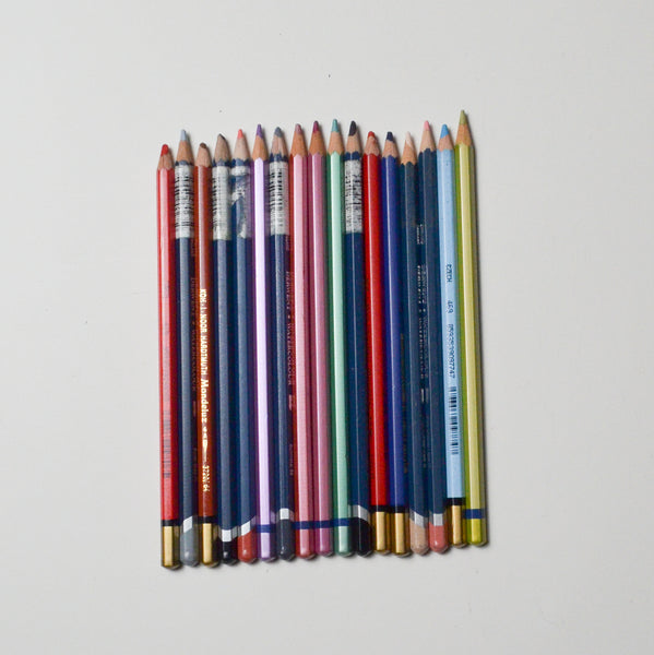 Mixed Colored Pencils - Set of 17 Default Title