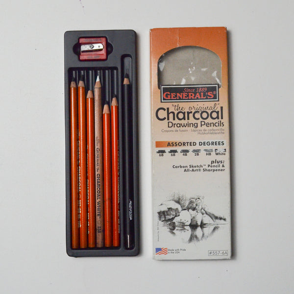 General's Charcoal Drawing Pencils + Sharpener Default Title