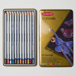 Derwent Metallic Water-Soluble Pencils - Set of 12 Default Title