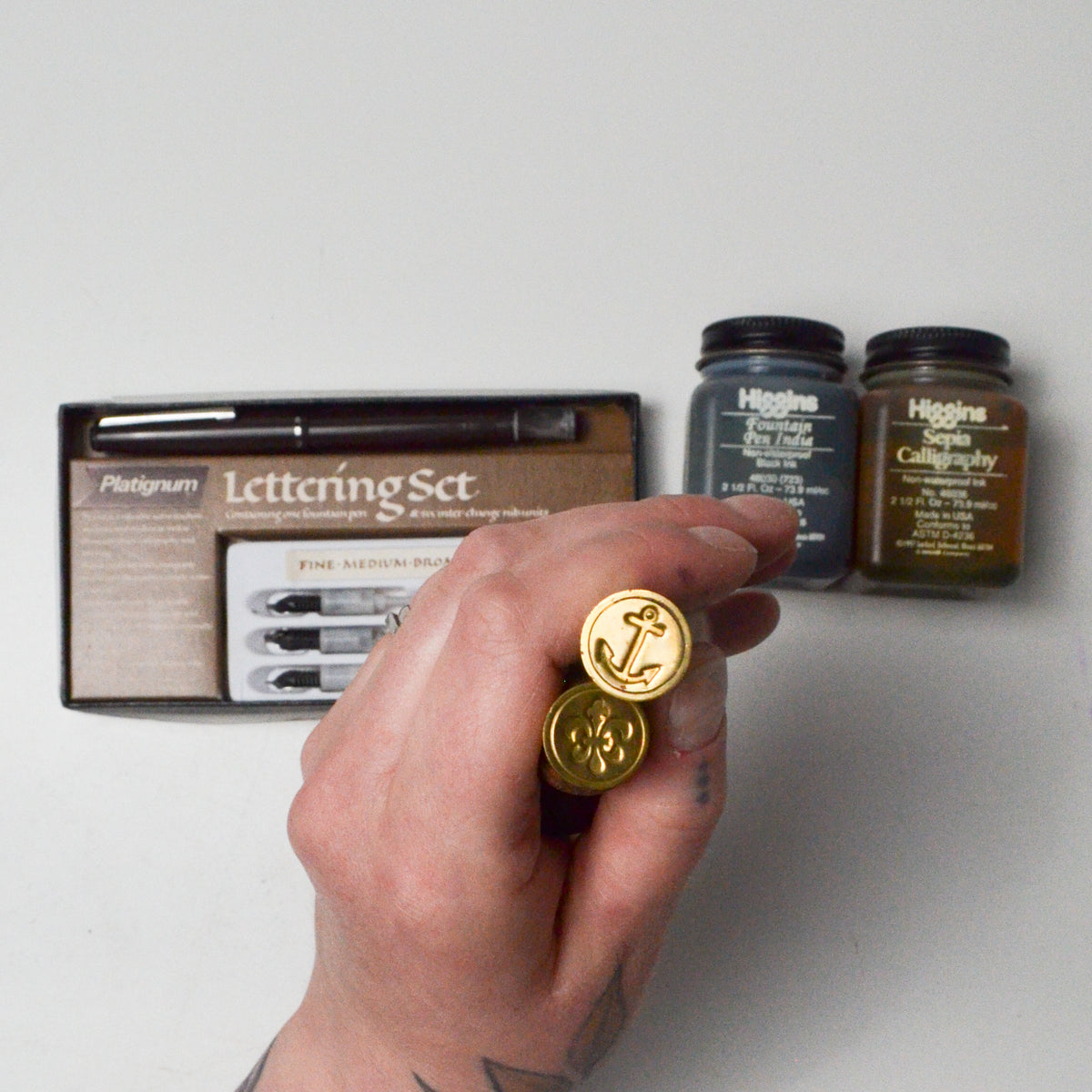 Lettering Set with Ink + Stamps – Make & Mend