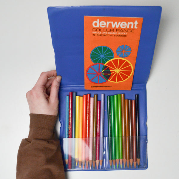 Vintage 1980s Derwent Cumberland Graphics Colored Pencils