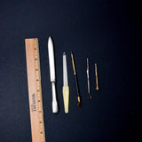 Letter Opener, Nail File, Hook + Graphite Stick