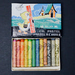 Vintage Flying Eagle Oil Pastels - Set of 12