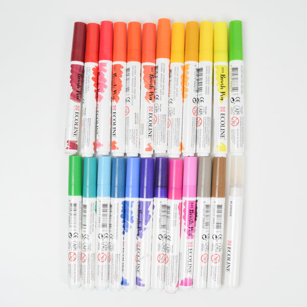 Ecoline Brush Markers - Set of 24