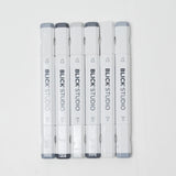 Gray Tones Blick Studio Double Sided Alcohol Markers - Set of 6