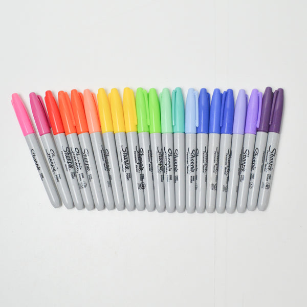 Rainbow Fine Point Sharpies - Set of 21