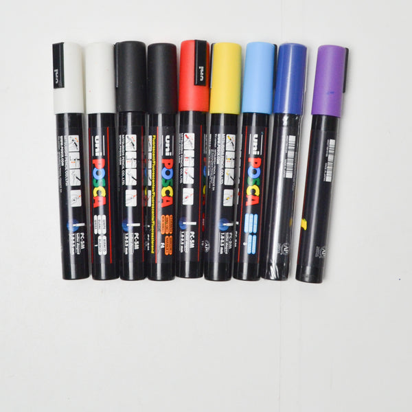 Rainbow Posca PC-5M Paint Pens - Set of 9
