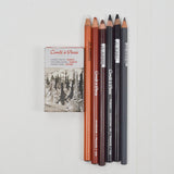 Brown + Black Conté à Paris Charcoal Pencils + Sketching Crayons