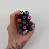 Rainbow Blick Studio Dual-Tip Markers - 12 Colors