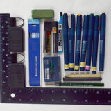Staedtler Drafting Pencils, Mars Matic Pens, Ink + Assorted Tools