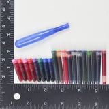 Colorful Fountain Pen Inks + Ink Cleaner - 19 Cartridges