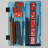 Assorted Calligraphy Pen Handles, Nibs + Calligraphy Brushes