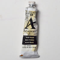Ivory Black Grumbacher Academy Oil Paint - 1 50ml Tube Default Title