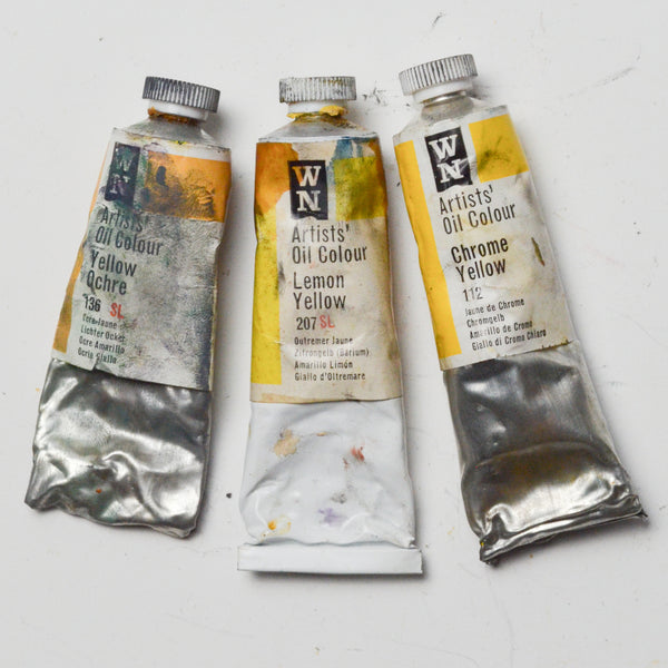 Yellow Winsor + Newton Oil Paint - 3 Tubes Default Title