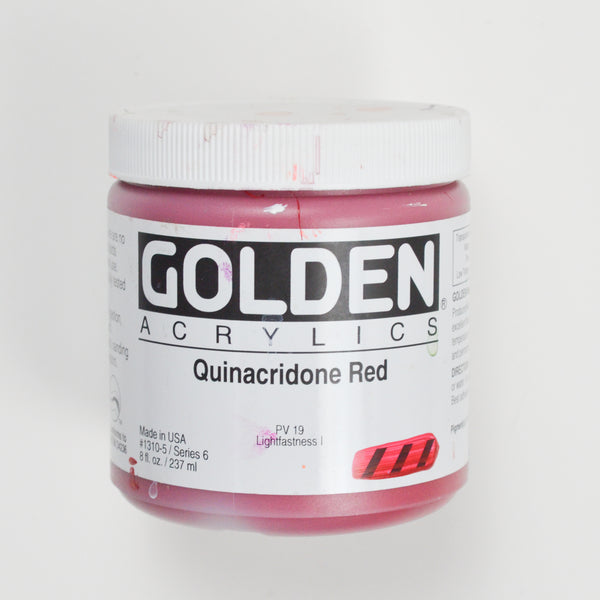 Quinacridone Red Golden Acrylic - 1 Jar