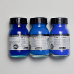 Schmincke Pigments - Azure, Phthalo + Ultramarine Blue