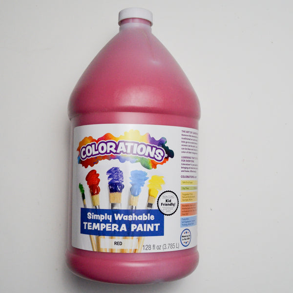 Red Colorations Tempera Paint - 1 Gallon Jug