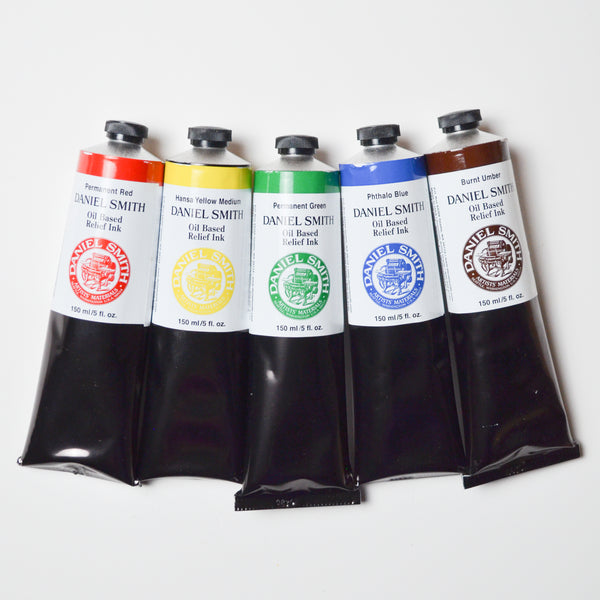 Daniel Smith Oil Based Relief Ink - 5 Tubes