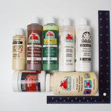 Acrylic Paint + Liquitex Matte Gel Bundle - 7 Bottles