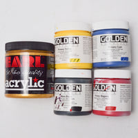 Golden + Pearl Acrylic Paint - 5 Jars