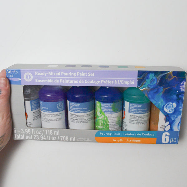 Artist's Loft Ready-Mixed Pouring Paint Set - 6 Bottles