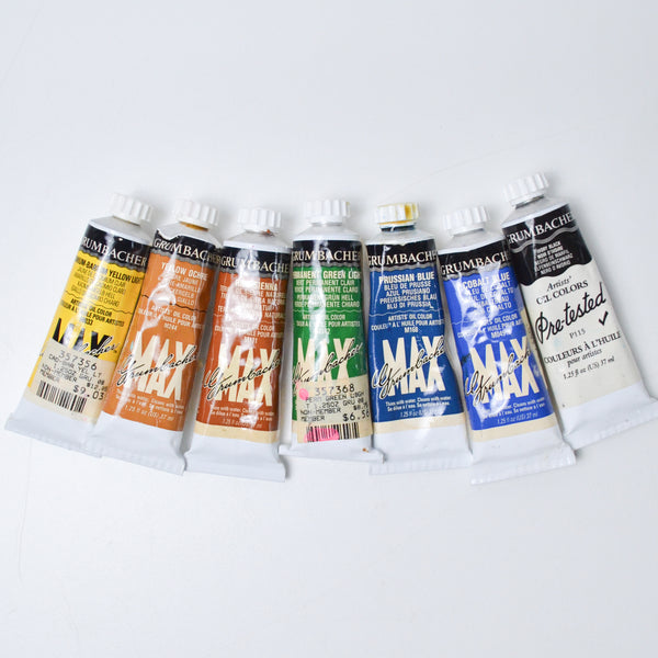 Rainbow Grumbacher Max Oil Paint Bundle - 7 Tubes