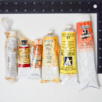 Cadmium Red, Orange + Yellow + Assorted Oil Paint Bundle - 6 Tubes