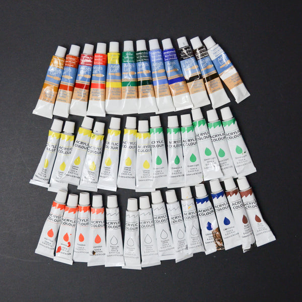 Acrylic Paint Bundle - 39 Tubes