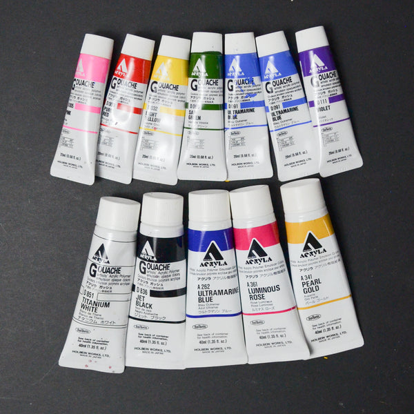 Holbein Acryla Gouache - 12 Tubes