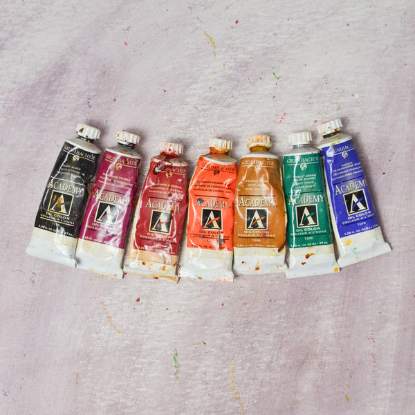 Grumbacher Academy Oil Paint - 7 Tubes