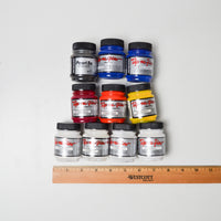 Jacquard Dye-Na Flow Liquid Color for Natural or Synthetic Fabrics - Set of 9 + Pearl-Ex Powdered Pigments