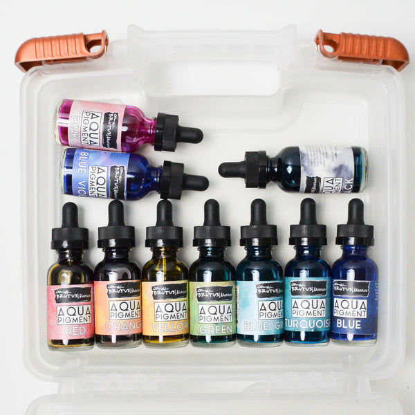 Brutus Monroe Aqua Pigment Liquid Watercolors - 10 1oz Bottles
