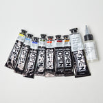 Golden Open Slow-Drying Acrylic Paint - 8 Tubes + Thinner