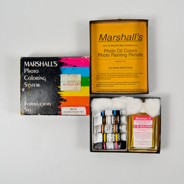 Marshall's Photo Coloring Paints - Vintage Introductory Set