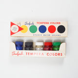 Sanford's Tempera Colors Opaque Watercolor Paints - 5 Bottles