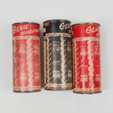 Red + Black Vintage Binney + Smith Genie Handipaint Powder - 3 Jars