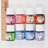Pebeo Vitrea 160 + Vitrail Transparent + Opalescent Glass Colors - 8 Jars