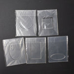 Acrylic Card Frame Templates - Set of 5