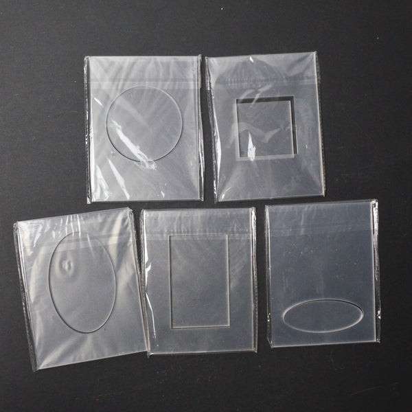 Acrylic Card Frame Templates - Set of 5