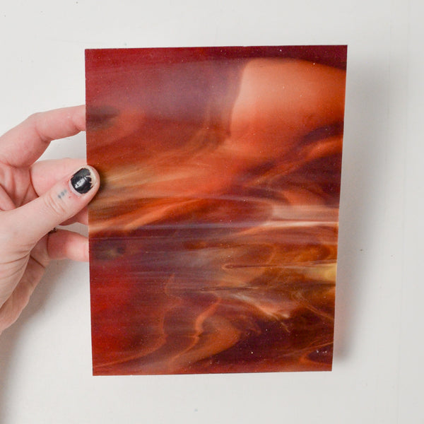 Warm Toned Stained Glass Sheet