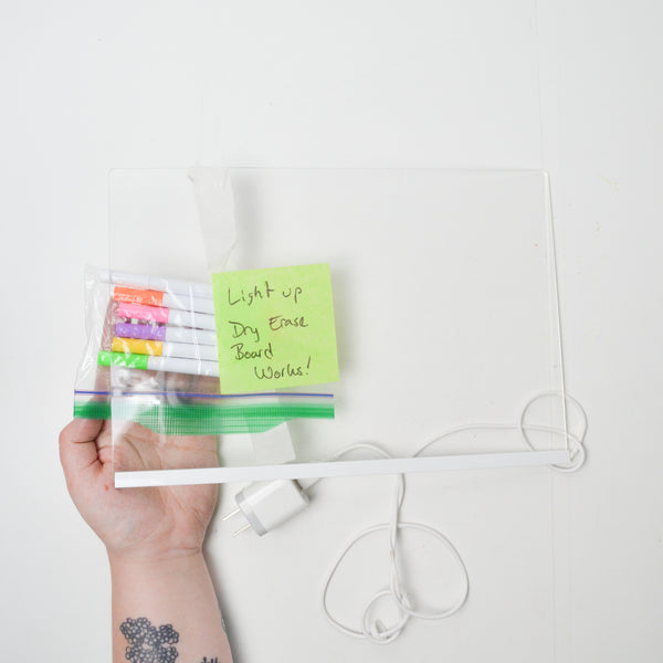 Light Up Dry Erase Board with Markers