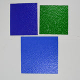 Blue + Green Textured Glass Panes