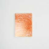 Orange Textured Glass Panes - Set of 4