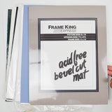 Frame King Express Acid Free Bevel Cut 8" x 10" Mats