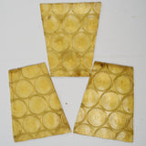 Yellow Bottle Base Textured Glass Pieces