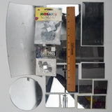 Mirrored Glass Pieces + Mirror Mosaic Tiles