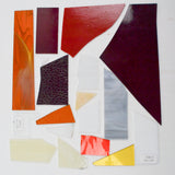 Gray + Warm Tones Glass Pieces