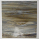Gray + Brown Marbled Glass Pane - 11.5" x 13"