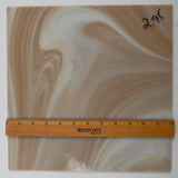 Brown + White Marbled Glass Pane